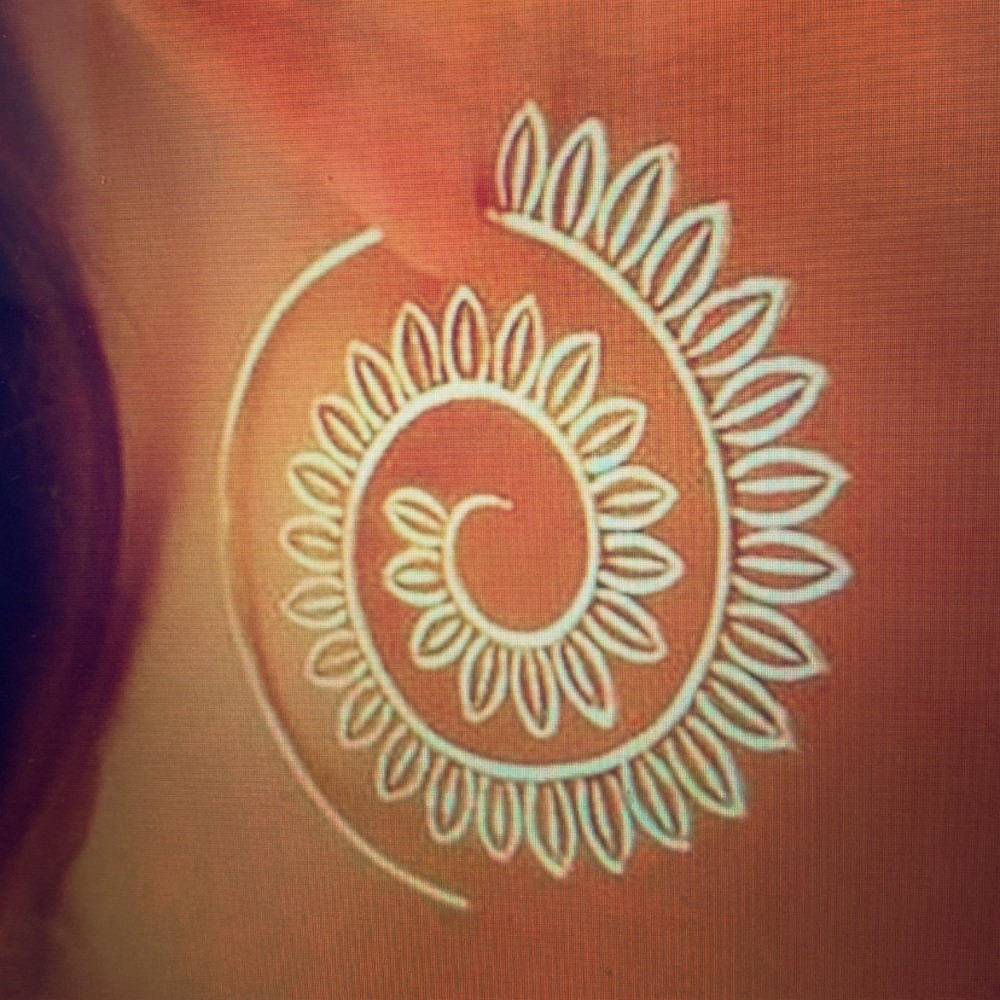 Gold Exaggerated Round Earrings